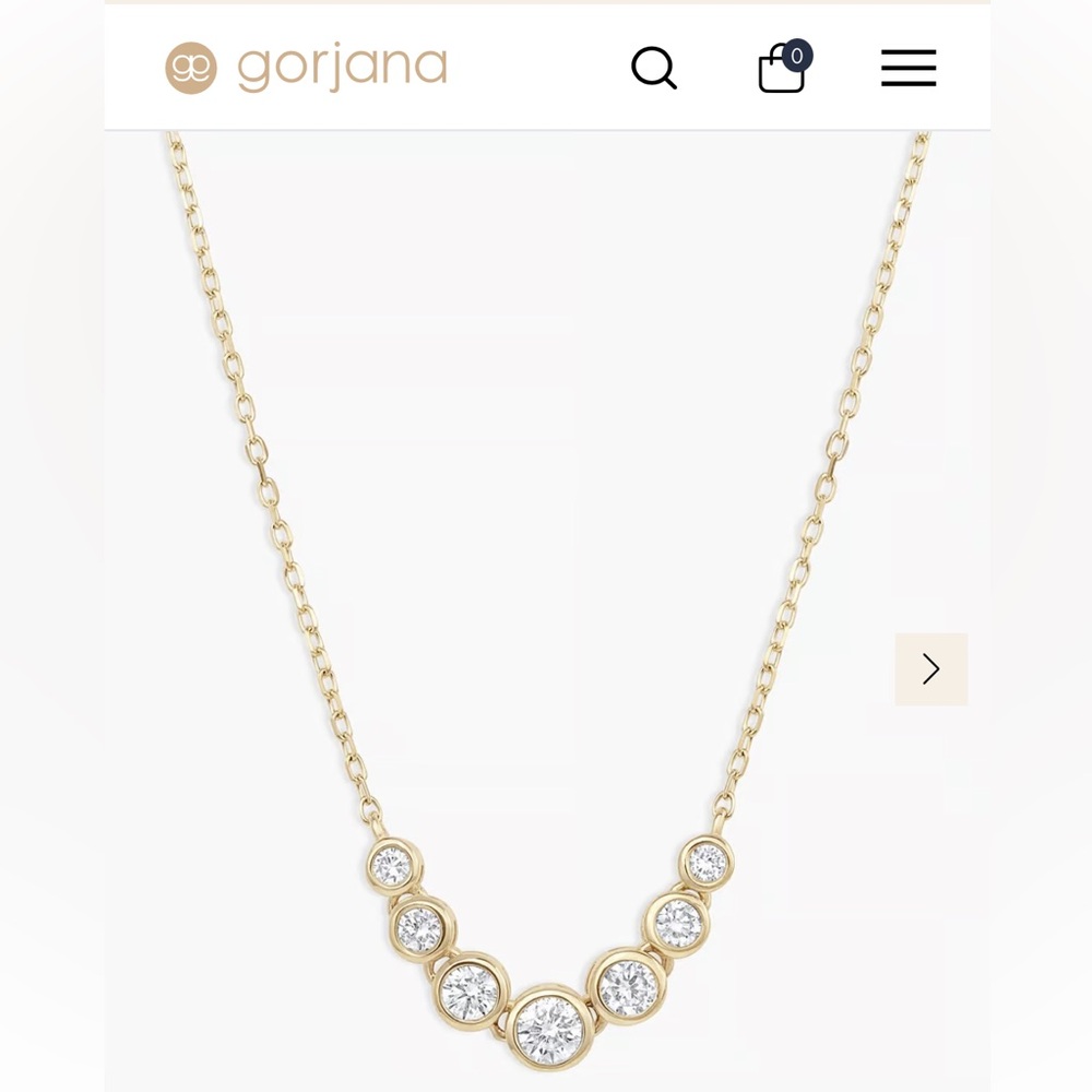 Gorjana Fine Classic Diamond Mini Row Necklace